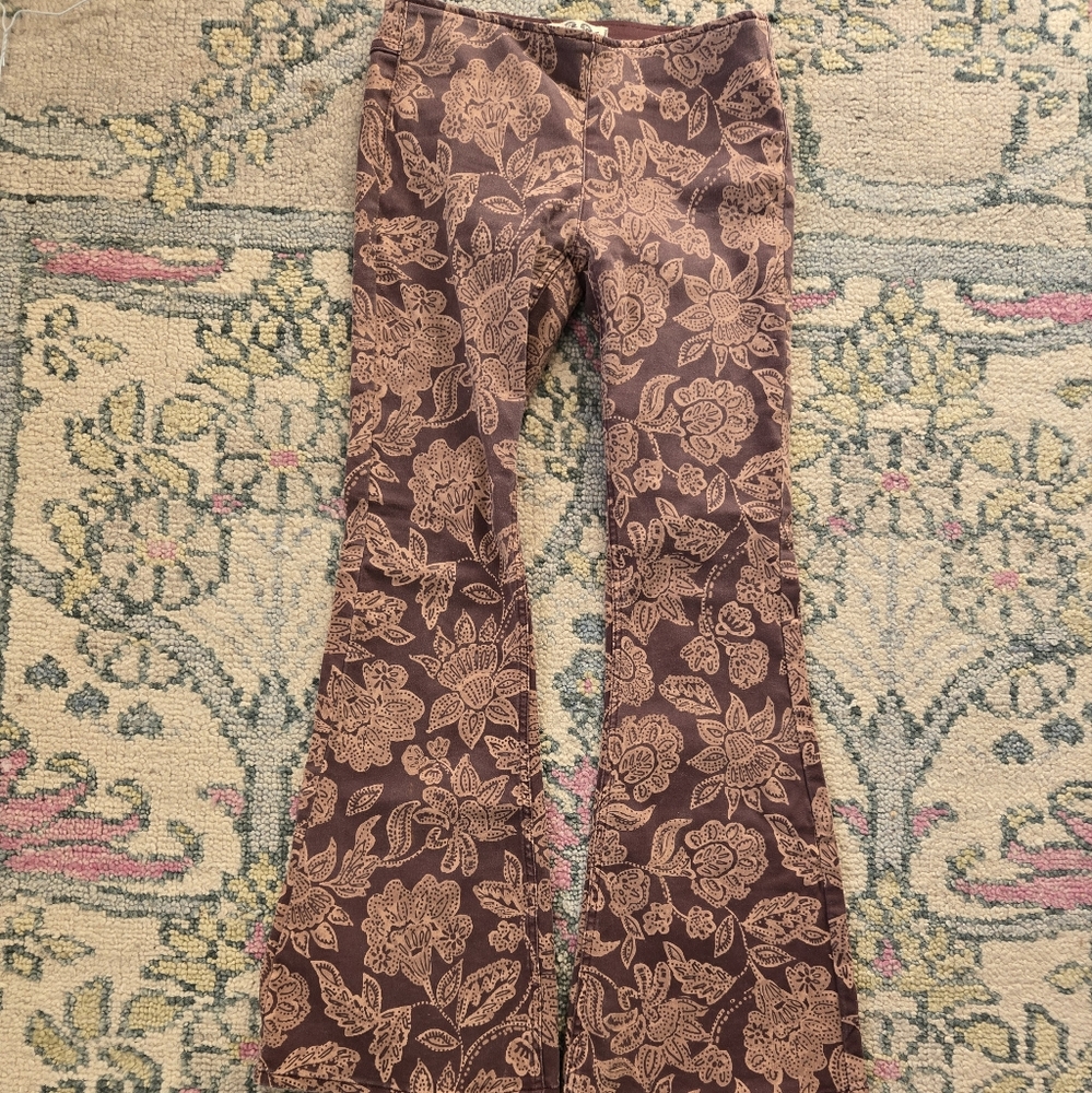 Free People printed flares